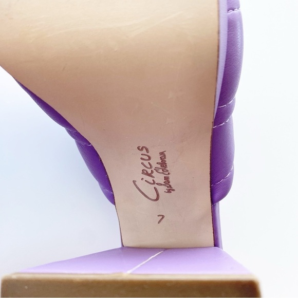 CIRCUS By Sam Edelman Marlie Lavender Puffer Chunky Platform Mules NEW - Picture 11 of 11